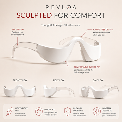 Revloa Halo™ - Red Light + EMS Therapy Glasses