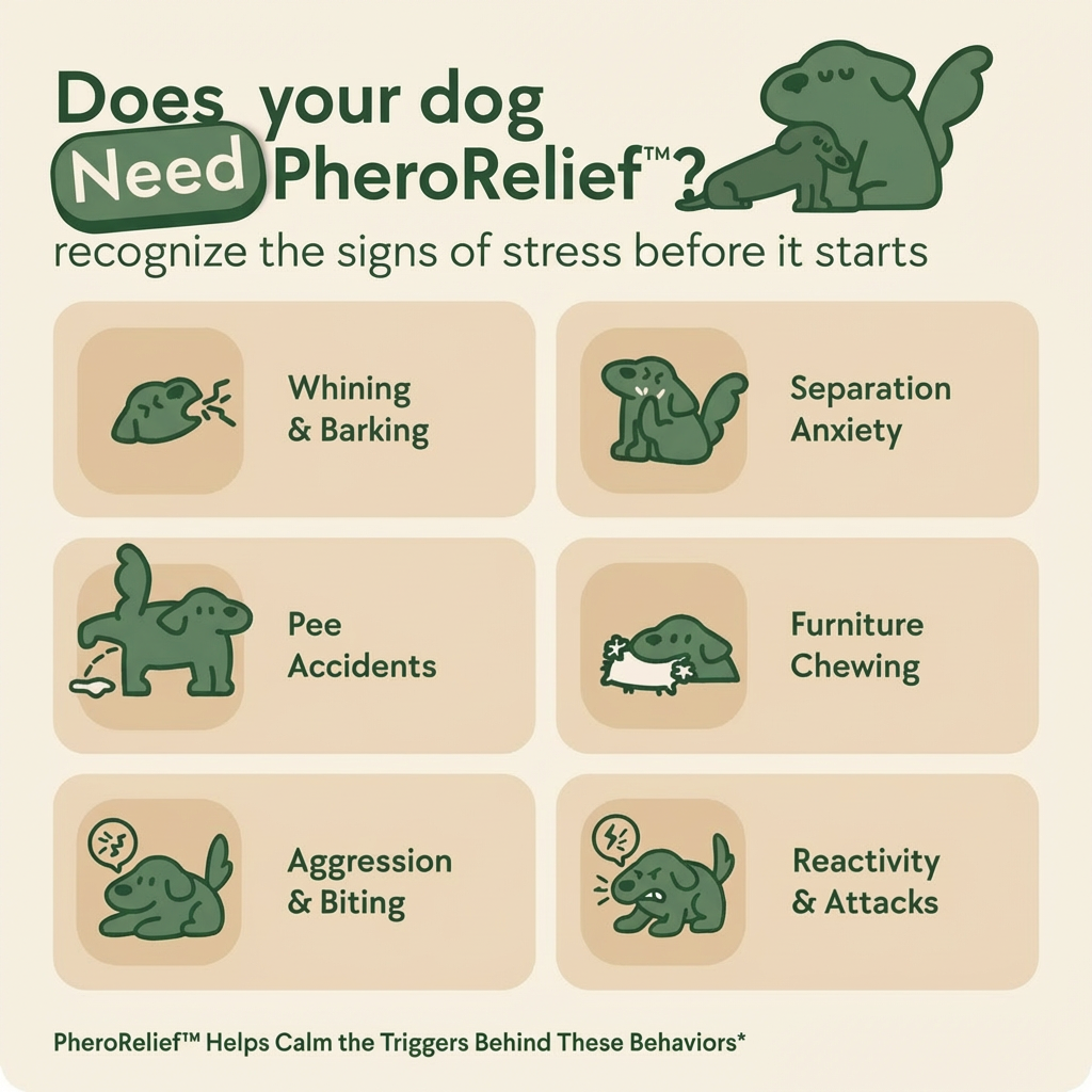 PheroRelief™ — Calm Your Dog Naturally in 7 Days (For Anxiety, Barking & Destructive Behavior)