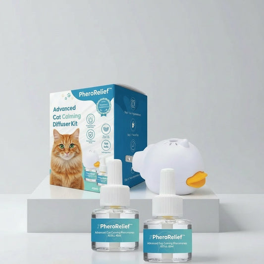 PheroRelief™- Calm Your Cat Naturally In 7 days (For Anxiety, Aggression, Scratches)